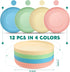 Gerrii 12 Pieces Whisker Fatigue Relief Cat Bowl 6 Inch Shallow Cat Food Dish Cat Wet Feeding Bowls Wide and Small Pet Plate for Kittens and Short...