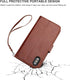 Bocasal for iPhone Xs/X Wallet Case with Card Holder PU Leather Magnetic Detachable Kickstand Shockproof Wrist Strap Removable Flip Cover for iPho...