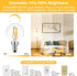 BRIMAX 10 Pack G16.5 Light Bulbs,Dimmable 4W E12 LED Bulbs Equivalent 40W Bulbs,Small Globe Edison Bulb 2700K Warm White,AC120V,Flicker Free for C...