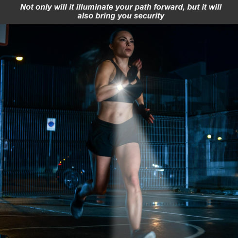 6 Pcs Outdoor Night Running Lights for Runners High Visibility Rechargeable Clip on Flashlight Dog Lights for Night Walking Lightweight USB Reflec...