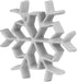 O'CREME Christmas Rosette Iron Snowflake...