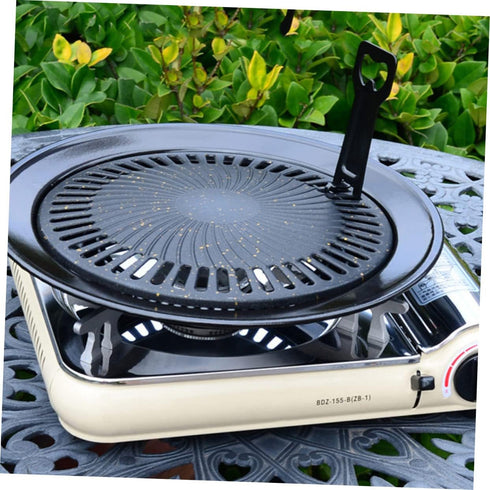 Portable Gas Stove Iron Baking Pan Stove Grill stove korean bbq grill carbon steel cake pan korean barbecue dish Non Stick Grill Pan broiler pan f...