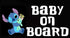Rainbow Animated Design Cute Baby on Board Funny Little Super Hero Windows Truck Van Cars Laptop 2 Parts Stickers...