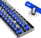 Ernst Manufacturing Socket Boss 2-Rail 1/4-Inch-Drive Socket Organizer, 13-Inch, for Toolbox drawer - Blue (8495) - Made in the USA...