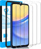 LYWHL 3 Pack for Samsung Galaxy A15 5G Screen Protector, Tempered Glass Film with Easy Install Frame Accessories, 9H Hardness Anti-Scratch Touch S...