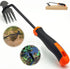 Hand Weed Puller Dual-Action 4-Claw Weeder with Ergonomic Grip Garden Tool Ideal for Garden Enthusiasts (1pc Black Rubber Handle)...