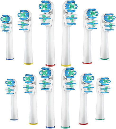 Dual-Clean Replacement Brush Heads Compatible with Oral-B Vitality Series, Fits for Pro 1000, Smart 1500, Genius X, Double Clean Toothbrush Heads ...