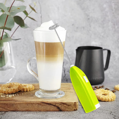 Daily-buy 4pcs Electric Mini Kitchen Stirrer Milk Frother Coffee Egg Milk Shake Mixer Stainless Steel Battery Operated Coffee Stirrer for Foamer &...