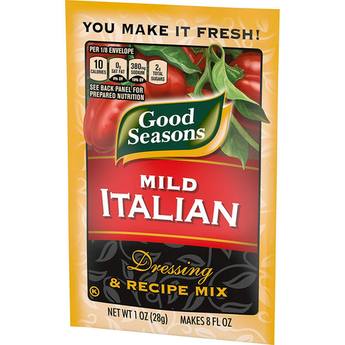 Good Seasons Mild Italian Dressing & Recipe Seasoning Mix, 1 oz Packets (Pack of 4)...