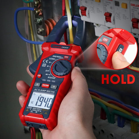 AstroAI Digital Clamp Meter Multimeter 2000 Counts Amp Voltage Tester Auto-ranging with AC/DC Voltage, AC Current, Resistance, Capacitance, Contin...