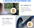 Jet Nozzle Power Washer for Garden Hose,Hydro Jet High Pressure Power Hose Nozzle Wand Glass Window Cleaning Sprayer Extendable Home Garden Car Wa...