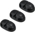 MECCANIXITY 3pcs Cable Clips Cord Organizer for Desk, 3 Slots Silicone Adhesive Cord Holders Organizer Cable Management for USB Charging Cable, Bl...
