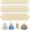 CHENRUI 60 Pieces DIY Unfinished Wood Earrings Blanks Wood Earring Parts for Macrame...