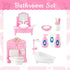 20 Pieces Doll House Furniture and Accessories Set Dollhouse Furniture Set Mini Dollhouse Furniture 1 12 Scale Bedroom Living Room Bathroom Furnit...