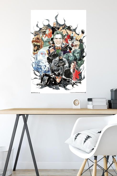 Trends International DC Comics - Batman - VIllains Wall Poster, 22.375" x 34", Premium Poster & Mount Bundle...