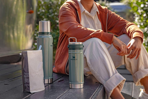Stanley Classic Legendary Vacuum Bottle 1.5 qt | Wide Mouth with Leakproof Cup Lid | Keep Drinks Hot or Cold | Packable for Travel | Insulated Sta...