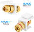 12 Pieces Banana Jack Binding Post Keystone Jack Insert, Black and Red Rings Audio Speaker Keystone Connector Screw Type Inline Coupler for Wall P...