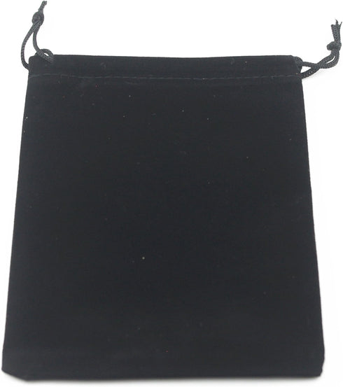 AEAOA Gift Bags, Pack of 25 Pieces 6" X 5" Velvet Drawstring Jewelry Pouches, for Candy, Pins, Jewelry, Treats, Birthday Party Favors (Black)...