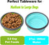 Large Collapsible Dog Bowls, 2 Pack 27 OZ Travel Dog Bowls with lids for Large Dogs, Foldable Silicone Dog Water Food Bowl, Lightweight Sturdy Lea...