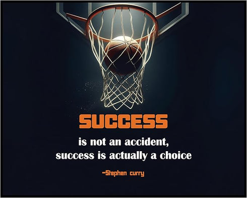 Posterizer 1 pcs-Success is a Choice-Stephen Curry-Motivational & Inspirational Art-Sports & Hobby Art-Decor for Gym, Studio- UNFRAMED Wall Art...