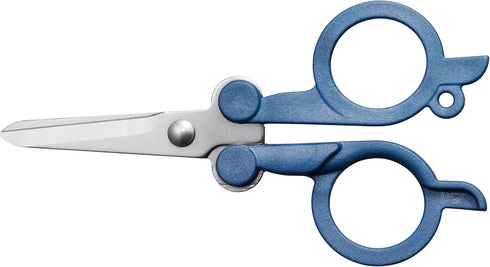 FISKARS Folding Travel Scissors - TSA-Compliant and Portable - Stainless Steel Blades and Blue Handles...