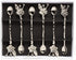 Alisveristime Traditional Ottoman Motif Tea Spoons - Decorative Stirring, Sugar, Tea Spoons (Set of 6) (Beach Rose) (Silver)...