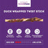 IncrediChews Stick w/Duck Meat Wrap Dog Chew Treats - 10 Count/1 Pack...