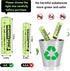 Henreepow Rechargeable AA Batteries, Ni-MH Double A Solar Batteries High Capacity 1.2V Pre-Charged for Outdoor Solar Lights, String Lights?Pathway...