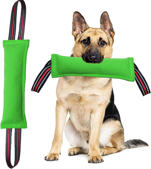 Tug Toy for Dogs with 2 Strong Red Band Handles,Durable Training Equipment Puppy to Large Dogs Interactive Toy,Best for Tug of War Pull Indestruct...