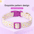 Dog Collars with Buckle Adjustable for Cute Girl Female Boy Dogs,Special Soft and Fancy Dog Pet Collar with Flower Design for Small Medium Large D...