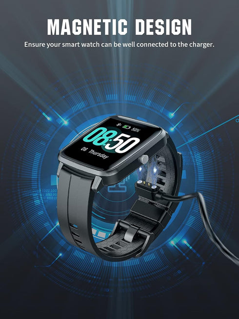 TiMOVO Smart Watch Charger Compatible with YAMAY VeryFitPro SW021,SW01,Willful SW023,SW025, Magnetic USB Charging Cable for Letsfit ID205L,Letscom...