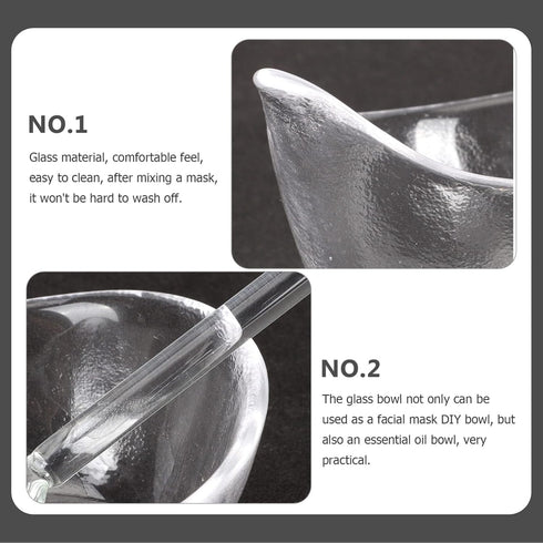 Zerodeko Face Mask Mixing Bowl Set DIY Facemask Mixing Tool Kit with Facial Mask Bowl Skin Care DIY Mixing Tool Kit with Spoon for Lady Women Girl...
