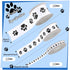 3 Rolls Paw Print Ribbon Gift Wrapping Dog Grosgrain Ribbon for DIY Crafts Bows Dog Pet Party Supplies Gift Wrapping Decoration, 15 Yards, White a...