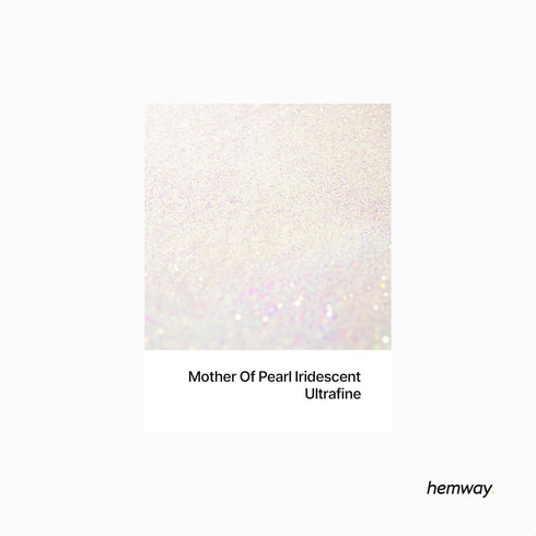 Hemway Premium Craft Glitter Shaker - Mother of Pearl Iridescent | 130g Ultrafine Metallic Flake Sequins for Resin & Epoxy Crafts | Craft Supplies...