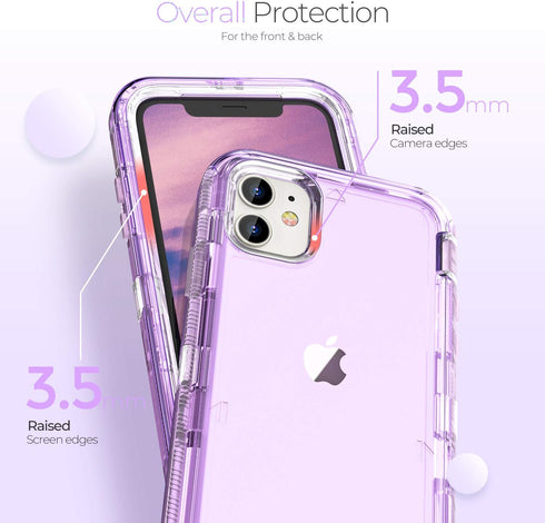 ORIbox Case Compatible with iPhone 11, Heavy Duty Shockproof Anti-Fall Clear case...