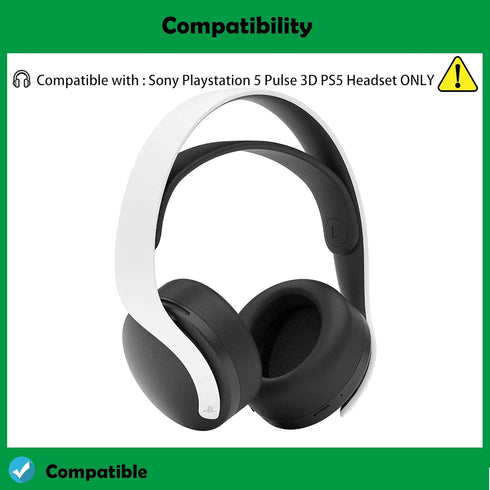 Cooling Gel Headset Ear Cushions Replacement Ear Pads Headphone Earpads Compatible with Sony Playstation 5 Pulse 3D PS5 Headset...