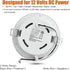 Facon 4.5inch 12V LED RV Puck Light - DLFST4-008/RVR4H-MH34, 3400K Warm White, Full Aluminum Recessed 12Volt Interior Ceiling Lights for RV, Campe...