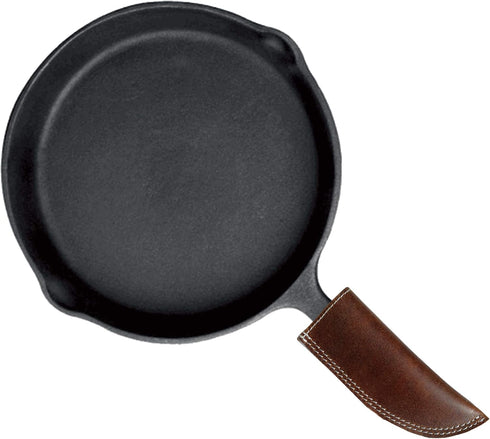 Tuzech Handmade Leather Hot Handle, Pan Handle Potholder, Double Layered Stitched, Slides On/Off Easily onto Metal Skillet Grips, Essential Cookwa...
