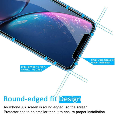 NEW'C [3 Pack Designed for iPhone 11 and iPhone XR (6.1") Screen Protector Tempered Glass, Case Friendly Anti Scratch Bubble Free Ultra Resistant....