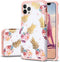 Fingic for iPhone 11 Pro Max Case,Pineapple Design Hybrid Hard PC Soft Silicone TPU Slim Dual Layer Protection Glitter Bumper Shockproof Protectiv...