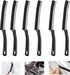 6-Piece Hard Bristle Crevice Cleaning Brush, Multifunctional Gap Cleaning Brush Tool for Small Spaces Cleaning, Thin Crevice Cleaning Brush Suitab...