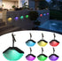 Solar Wall Lights,2 Lighting Modes Solar Fence Lights,Warm White & Color Glow LED Lights, Solar Lights for Garden,Patio,Deck Railing,Pool and Wall...