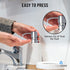 Bathroom Countertop Soap Dispensers (Brushed Nickel, 2 Pack)...