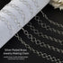 16.4 Feet Silver Plated Brass Chain for Jewelry Making Handmade Embossed 8mm Circle Link Chain Necklace DIY Supplies with 20pcs Open Jump Rings 50...