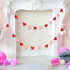 Whaline 4 Pack Heart Garland Valentine's Day Bunting Banners String for Wedding, Party, Bridal Shower, Engagement, Home Decorations, 12 Meter...