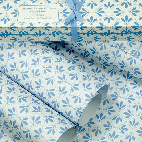LA BELLEFÉE Fresh Linen Drawer Liners for Dresser 6 Sheets, Scented Drawer Liners Drawer Paper Liners for Dresser, Shelf, Cabinet, Closet, Shoe Ch...