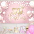 50 and Fabulous Backdrop Banner Happy 50th Birthday Background Decorations Fifty for Women Her Anniversary Photography Party Supplies Rose Gold, P...