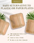 brheez Bamboo Bowls Made From Palm Leaf - 10 Party Bowls - 4 Inch Eco Friendly Compostable & Biodegradable-Disposable Bowls Heavy Duty and More En...