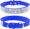 Cute Dog Collar with Bling Rhinestone, Fancy Crystal Diamond Glitter Pretty Jewel Soft Cat Collars for Small Medium Large Breed Dogs Girl Female P...