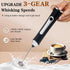 Rechargeable Milk Frother Handheld For Coffee,3 Speeds Frother Wand With Stand, Batidora De Mano Electrica,Coffee Frother With 2 Heads,Drink Mixer...